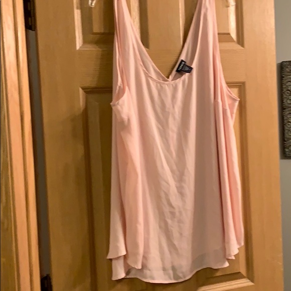 Torrid Pink Chiffon Tank - Picture 1 of 3